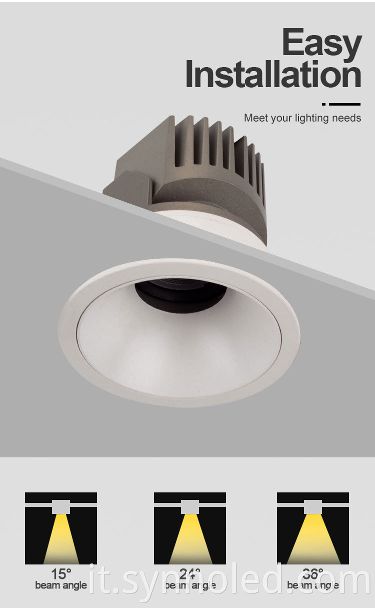 7w 12w 20w Downlight Details From Synno Lighting